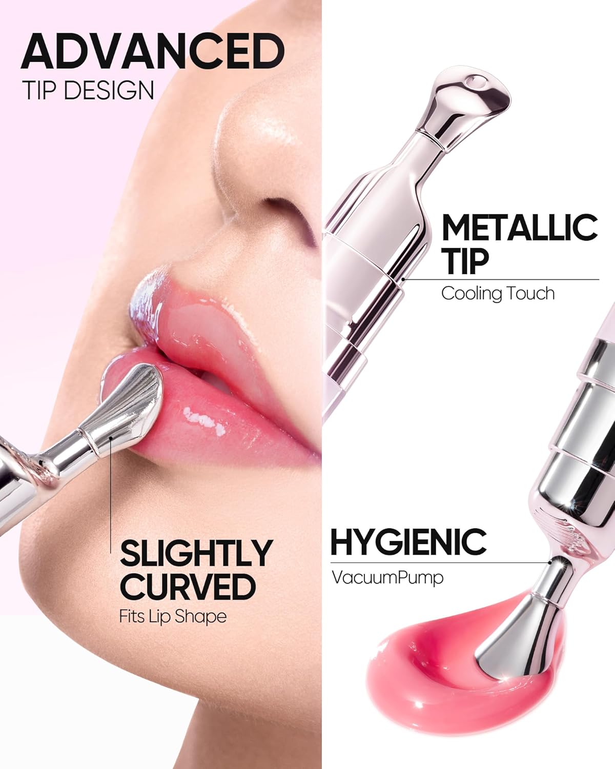 Hydrating Brightening Lip Serum, Smooth Tinted Lip Stain, Plumping Lip Gloss with Polypeptide Squalane, Moisturizing Balms, Brighten Dark Lips, Korean Beauty Makeup (05 Peach Rose)