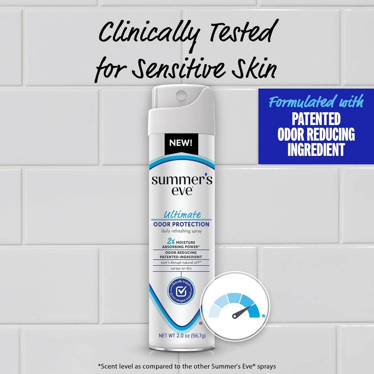 Summer's Eve Ultimate Odor Control Feminine Spray, 2 oz & Body Wash with Boric Acid, 15 Fl Oz