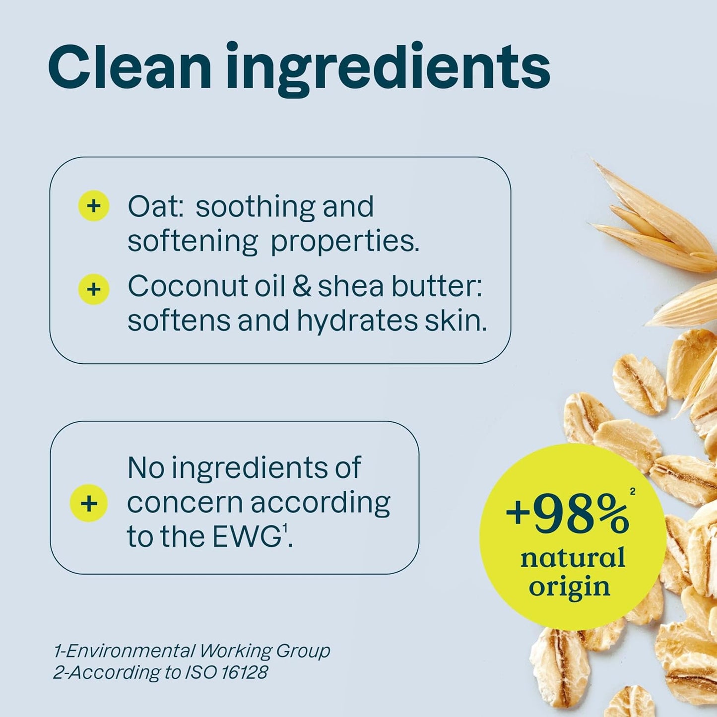 ATTITUDE Baking Soda Free Deodorant for Sensitive Skin with Oatmeal and Argan Oil, EWG Verified, Aluminum Free, Plastic-Free, 3 Ounces