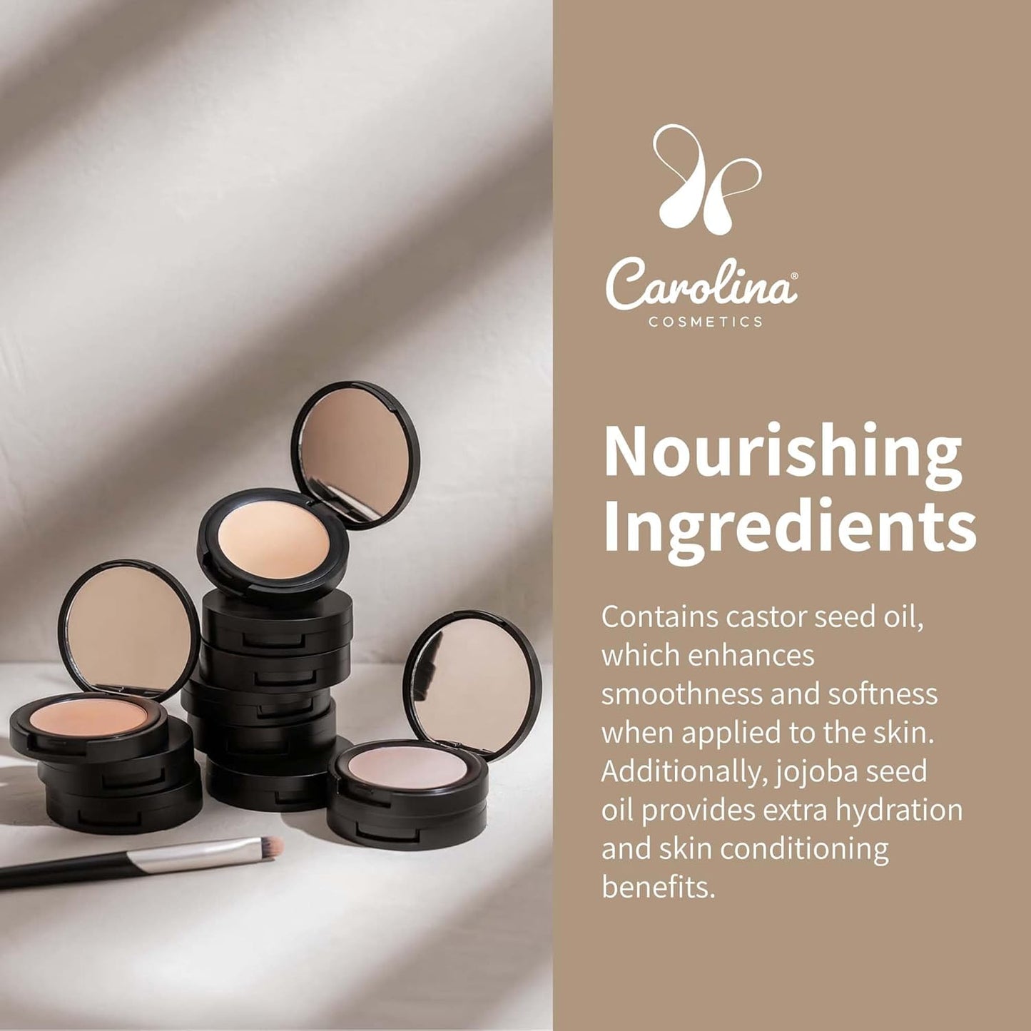 Candelilla Cream Concealer in Classy Color - Vegan, Non-GMO - Minimizes Dark Circles, Blemishes & Uneven Skin Tone - 0.11 oz