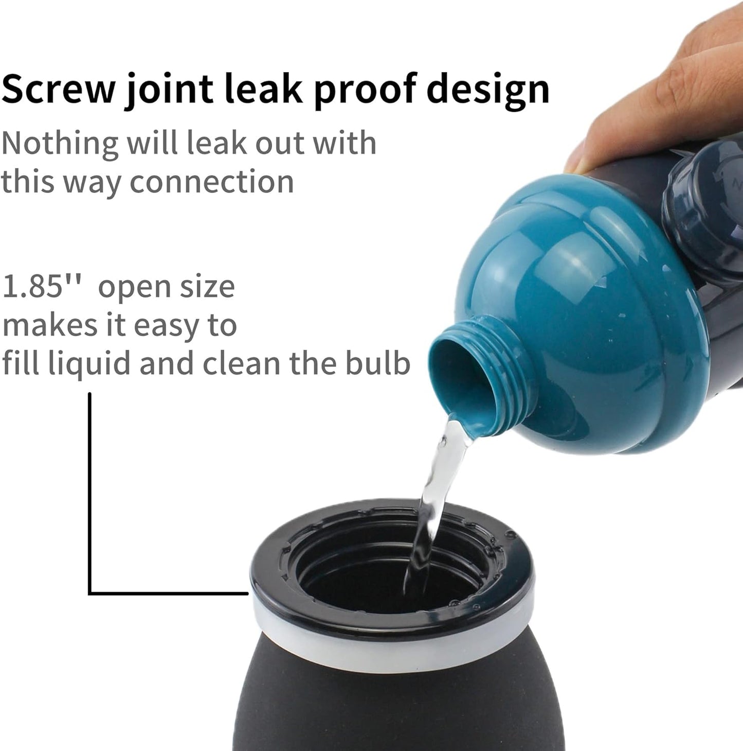 TopQuaFocus 14.5OZ Large Enema Bulb Kit Douche Bulb for Men Women Colon Cleaning Feminine Care Enemas -BPA and Phthalates Free Black