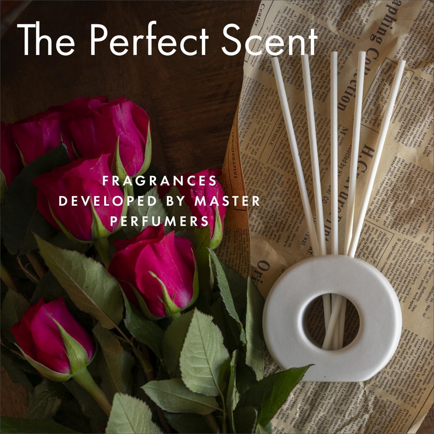 ScentAir Infused Liquidless Reeds | Includes 25 Flameless Reeds and 1 Decorative Vase, White | Essential Oil Aroma Diffuser Sticks | Fresh Spa Scents | Gifting Fragrance | Aloe Oasis