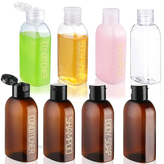 Cosywell Travel Bottles for Toiletries 8PCS 3.4oz TSA Approved Containers - Leak Proof Empty Lotion Bottles With Flip Cap for Shampoo and Toiletries