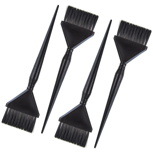 Classic Hair Dye Brushes - 4 Standard Size Tint Brushes for Hair Color - Hair Dye Brush Applicator - Hair Coloring Brush - Color Brushes for Hair Salon - Highlight Brush