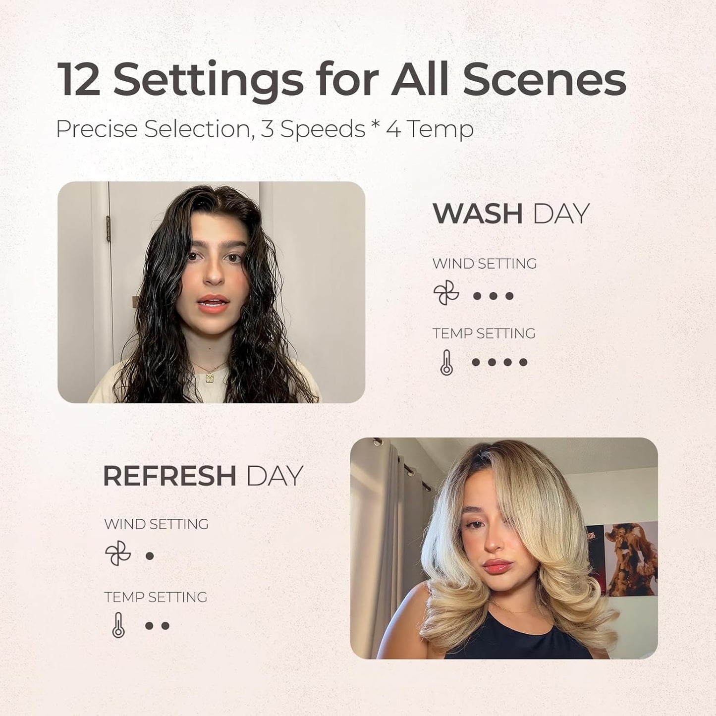 TYMO Hair Blow Dryer Brush, High-Speed Hair Dryer Brush for 300% Faster Dry and Style, Hot Air Blowout Brush, One Step Straightener Volumizer with 200M Negative Ion for Smooth, Frizz-Free