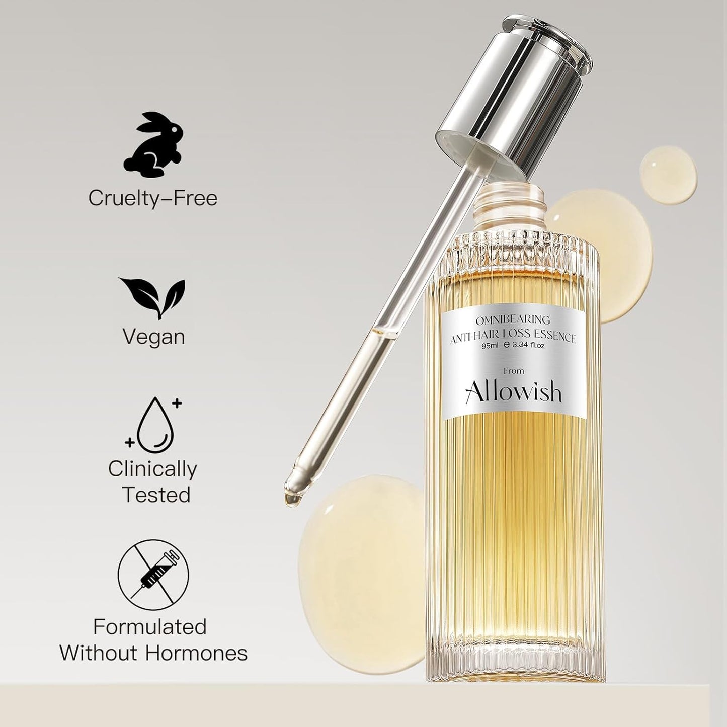 Hair Growth Serum 95 ml - Rosemary Hair Thickening Serum with Biotin, Caffeine for Hair Thinning & Shedding – Promotes Healthy Scalp, Fuller, Nourish, Strengthens Roots