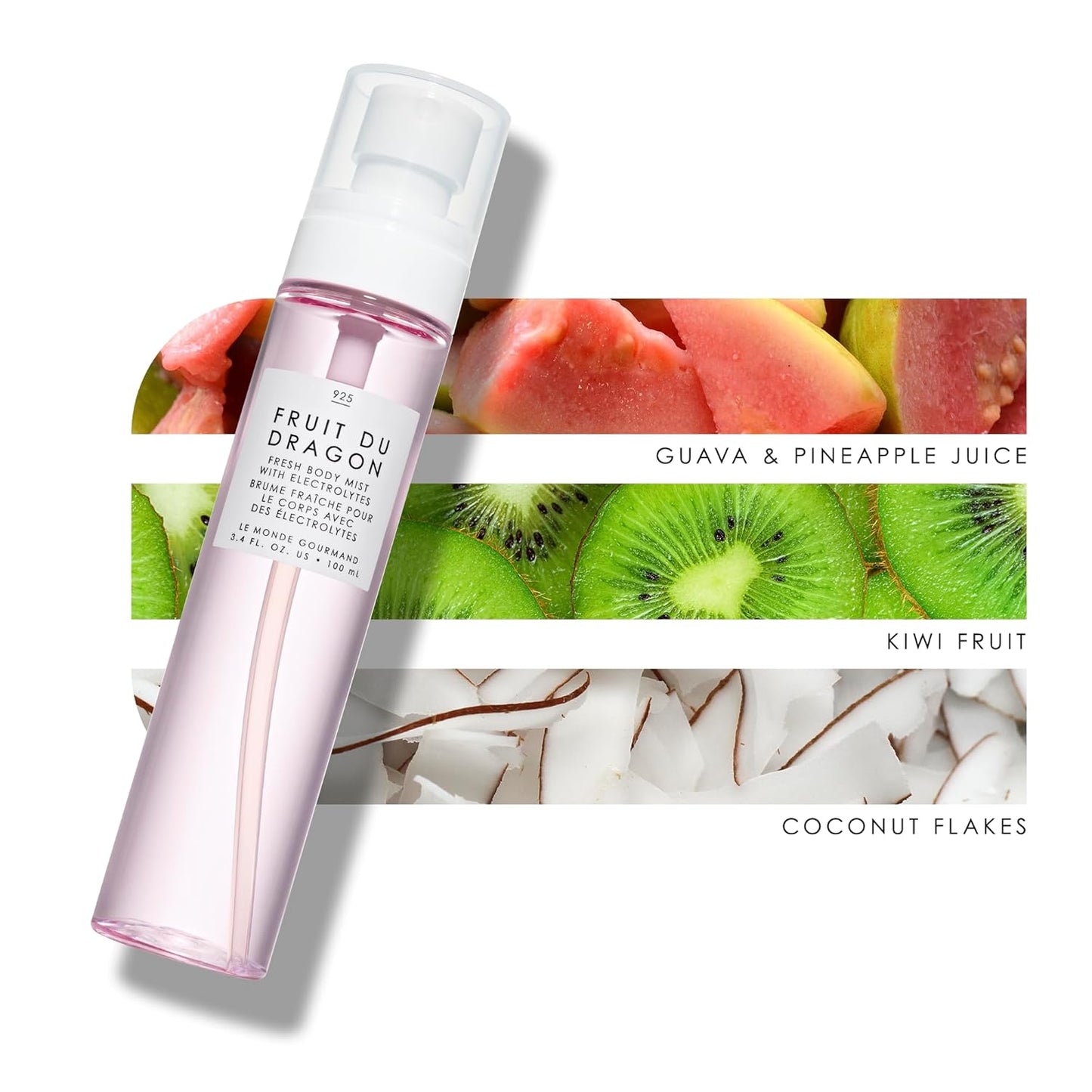 Le Monde Gourmand Fruit du Dragon Fresh Mist - 3.4 fl oz (100 ml) - Fruity, Coconut, Vibrant Notes