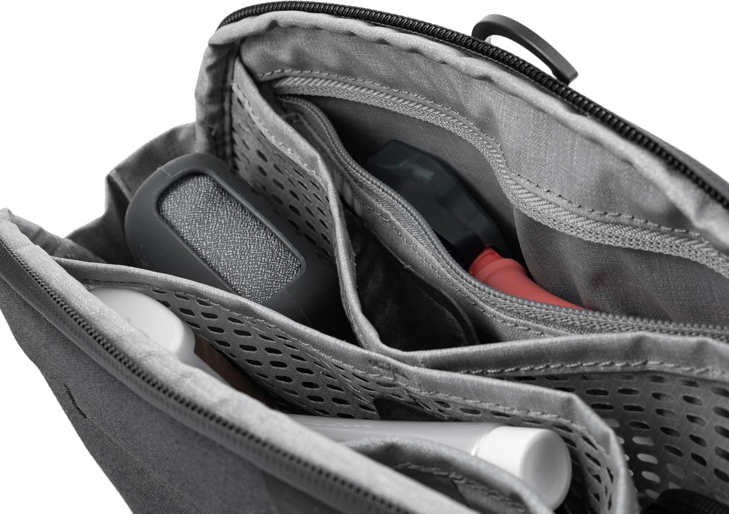 Peak Design Small Wash Pouch, Coyote, Ocean Edition, Travel Toiletry Bag, Upright or Hanging Dopp Kit with Pockets, Magnetic Toothbrush Pocket, Wide UltraZip Opening, Toiletry Bag for Men and Women