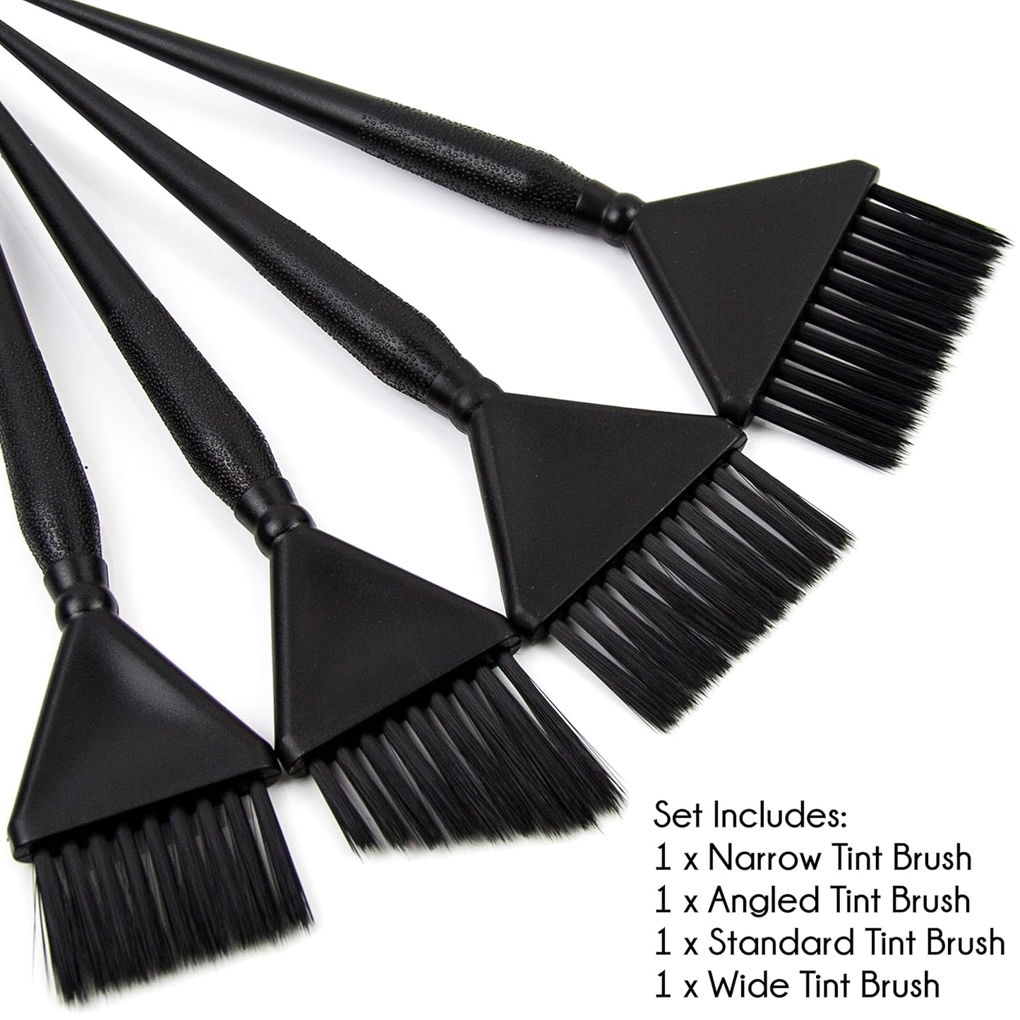 Hair Dye Brush Set - 4 Color Brushes for Hair Salon - Hair Color Brush Applicator Set - Balayage Brush - Hair Tint Brush - Hair Dying Brush - Hair Coloring Kit