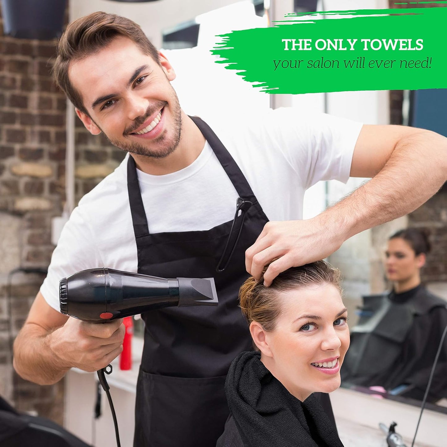 GREEN LIFESTYLE 24 Pack Black Pack Hand Towels 16 x 27 Premium Spa Quality, Super Soft and Absorbent for Gym, Pool, Spa, Salon and Home