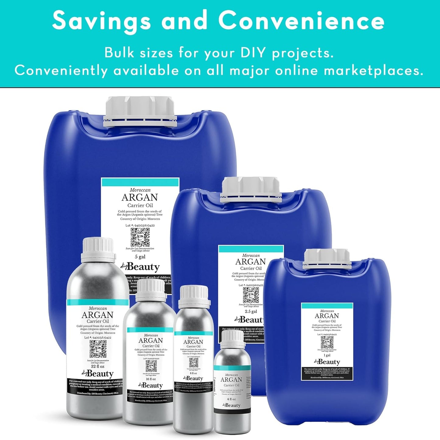 Bulk Argan Oil - 8 Fl Oz Large Size Bottle - Natural, Cold Pressed, 100 Percent Pure Argan Oil for Homemade Hair, Face and Skin Products - Light Aceite de Argan Carrier Oil