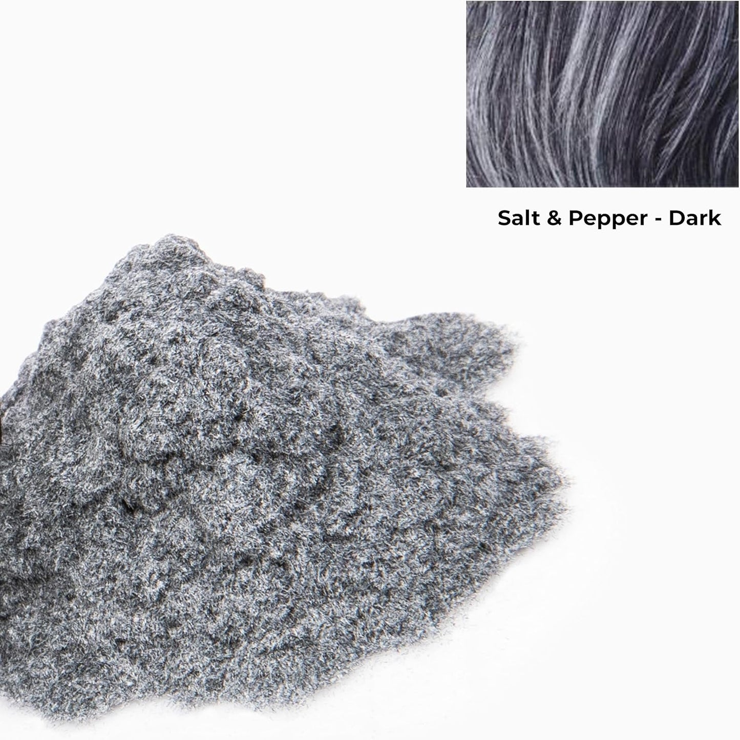 Caboki Hair Building Fiber + Built-in Spray Applicator (30-50 Days Supply). Salt & Pepper Dark