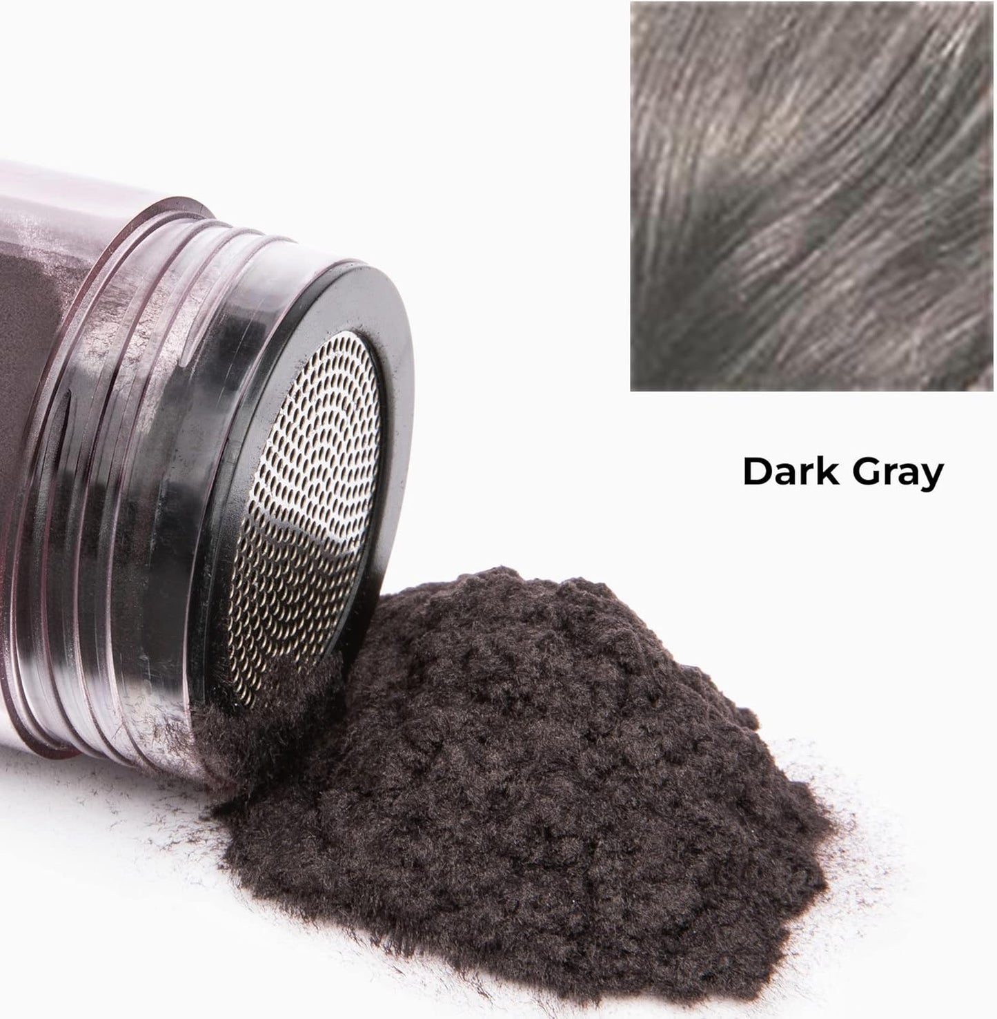 Hair Fibers For Hair Loss. Cover Bald Spot and Thinning Hair Instantly. Make Thin Hair Look 10X Fuller. All-Natural Hair Building Fiber. Trial Size (10-Day Supply). Dark Gray