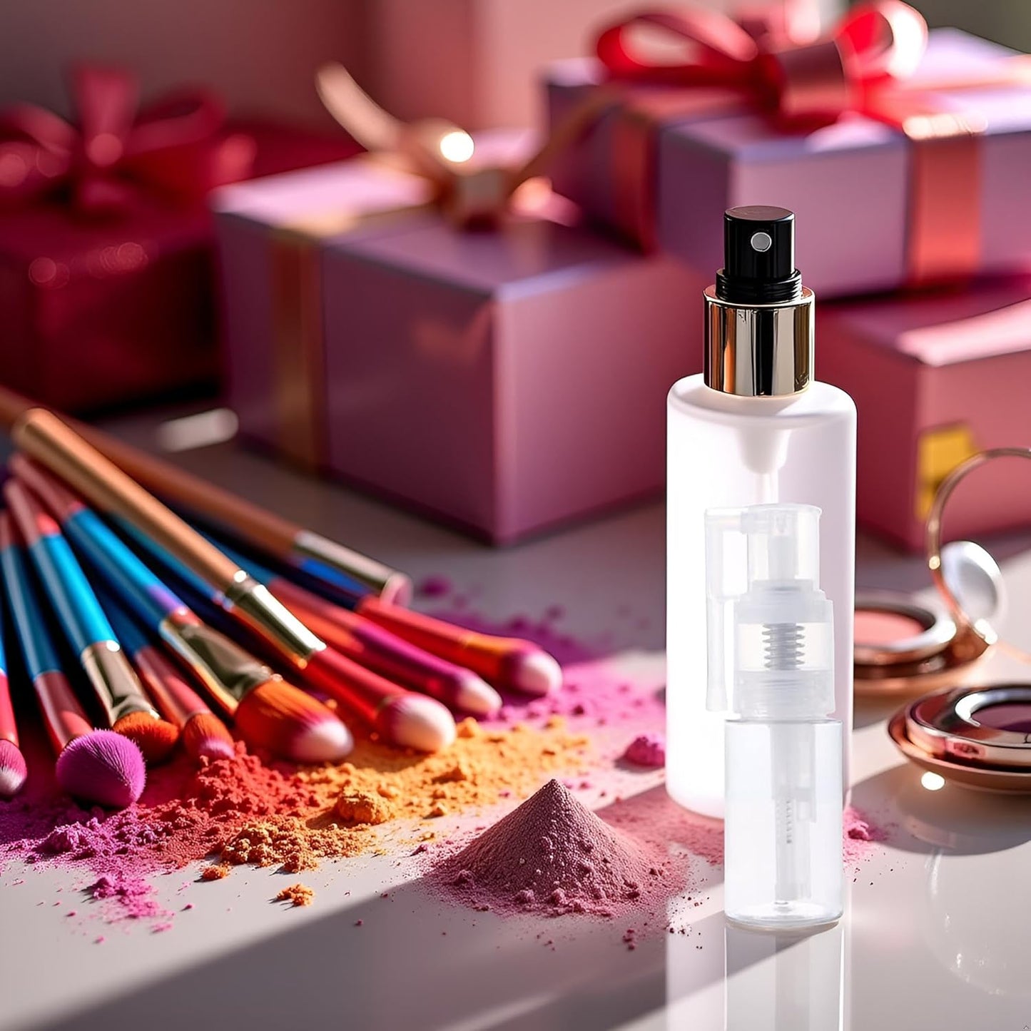 1 Pc 14ml Powder Spray Bottle,Refillable Hair Fiber Applicator, Empty Powder Cosmetics Bottles,Glitter Spray Bottle for Craft Scrapbooking Refillable Cosmetic Spray Bottles