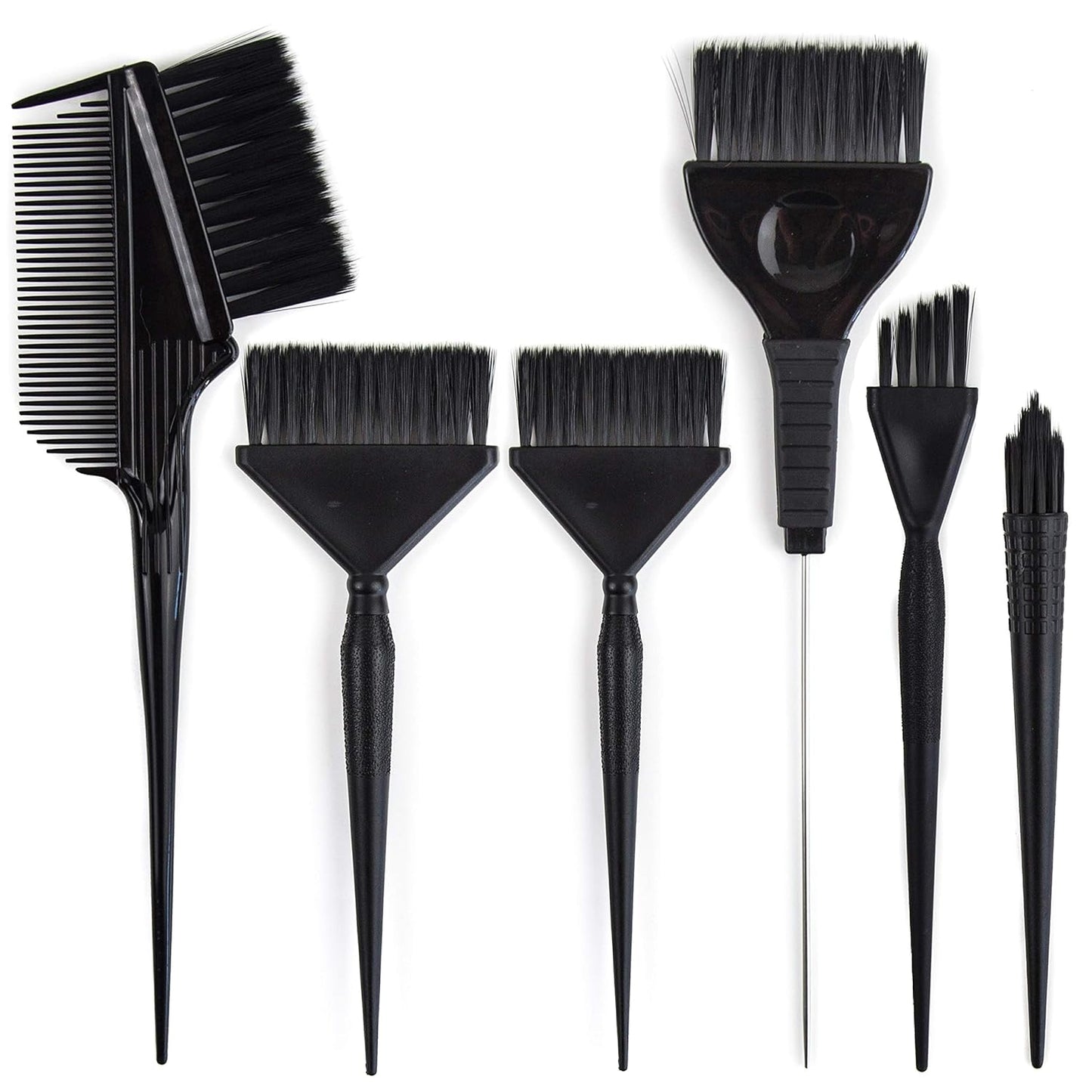 Ultimate Hair Dye Brush Set - 6 Color Brushes for Hair Salon - Hair Color Brush Applicator Set - Balayage Brush - Hair Tint Brush - Hair Dying Brush - Hair Coloring Kit