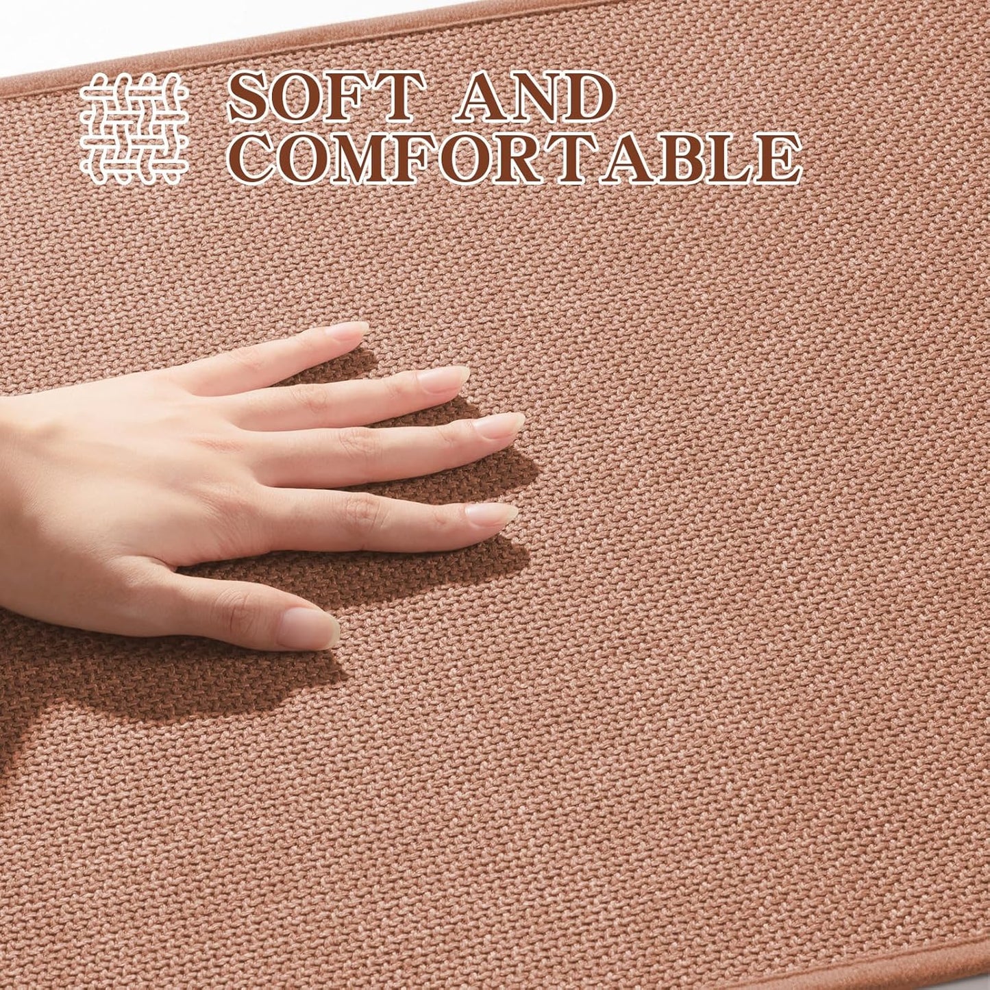 chakme Bathroom Rugs Mat 32x17, Ultra Thin Non Slip Bath Mat Quick Dry Absorbent Bath Mat for Bathroom Floor, (Dark Pink, 32"x17")