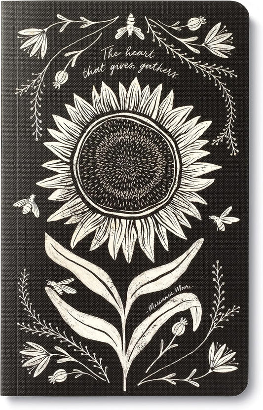 Compendium Softcover Journal - The heart that gives, gathers. – A Write Now Journal with 128 Lined Pages, 5″W x 8″H